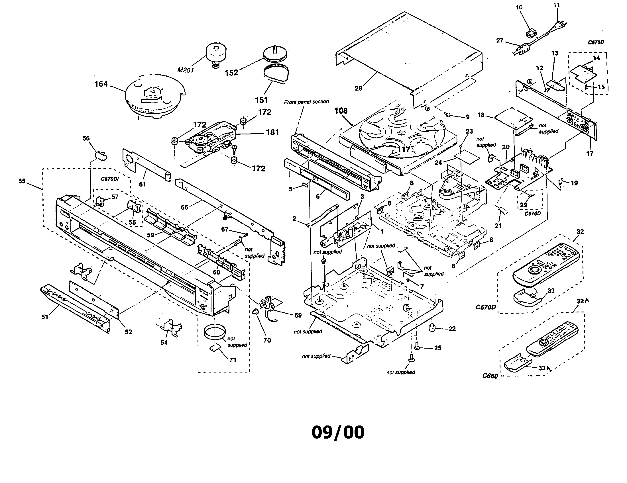 Sony DVP-C660 dvd diagram