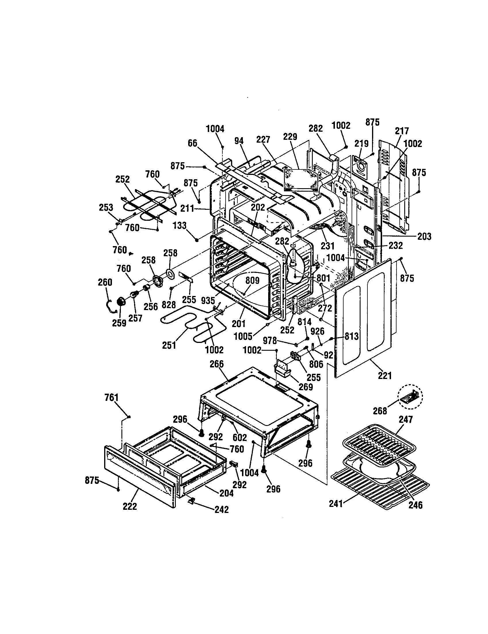 Kenmore 91195587991 body diagram