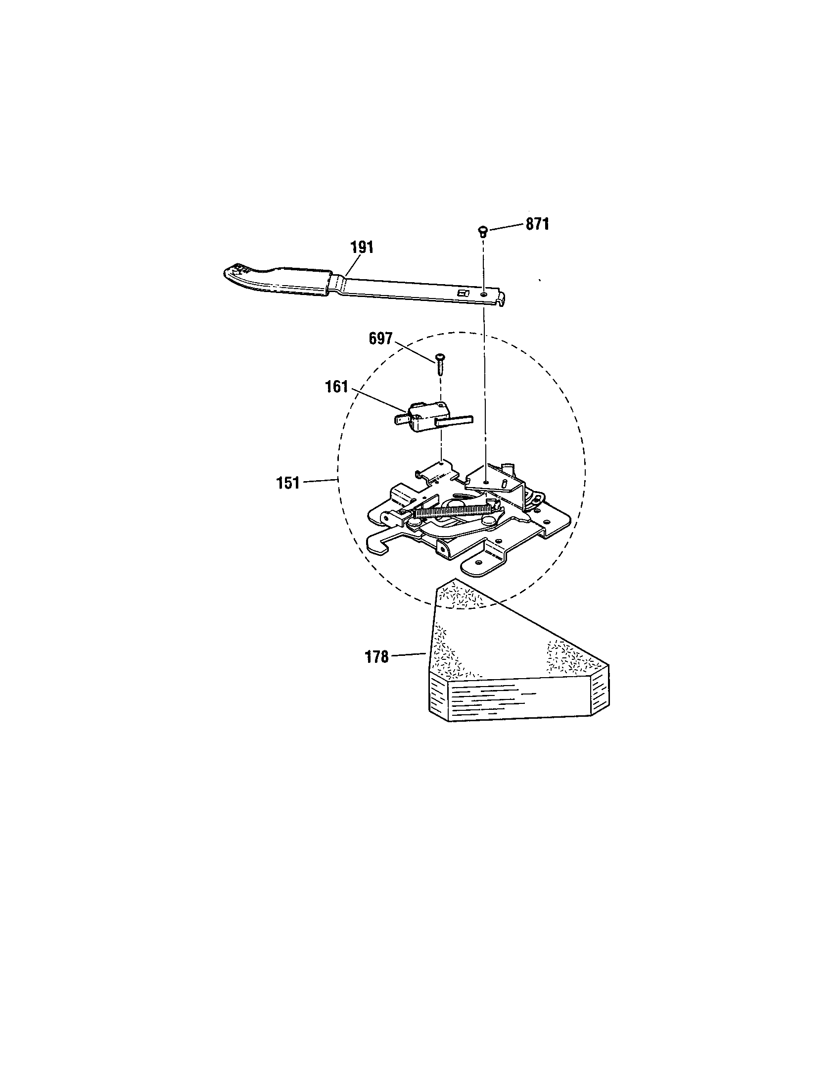 Kenmore 91195502000 door lock diagram