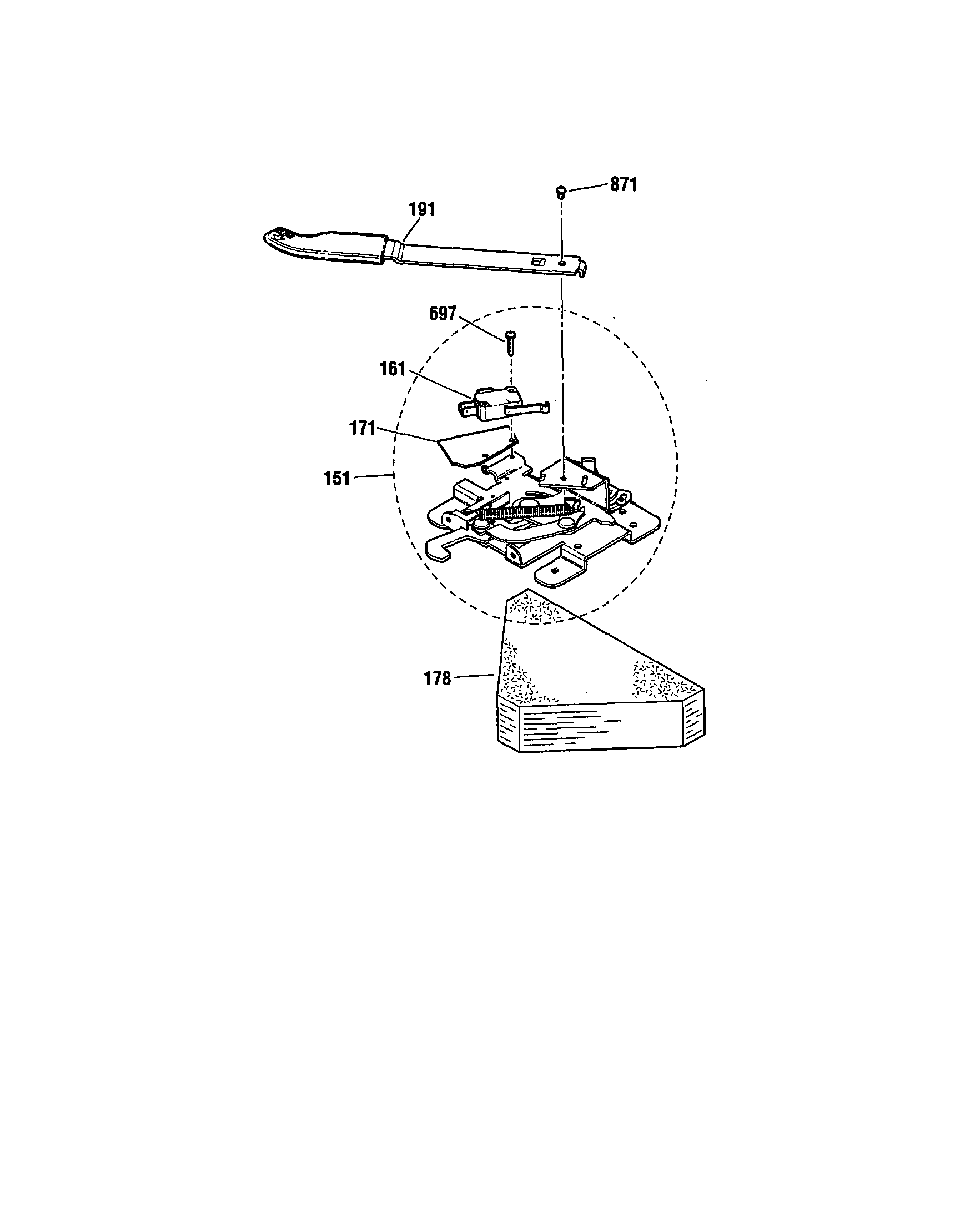 Kenmore 91193408991 door lock diagram