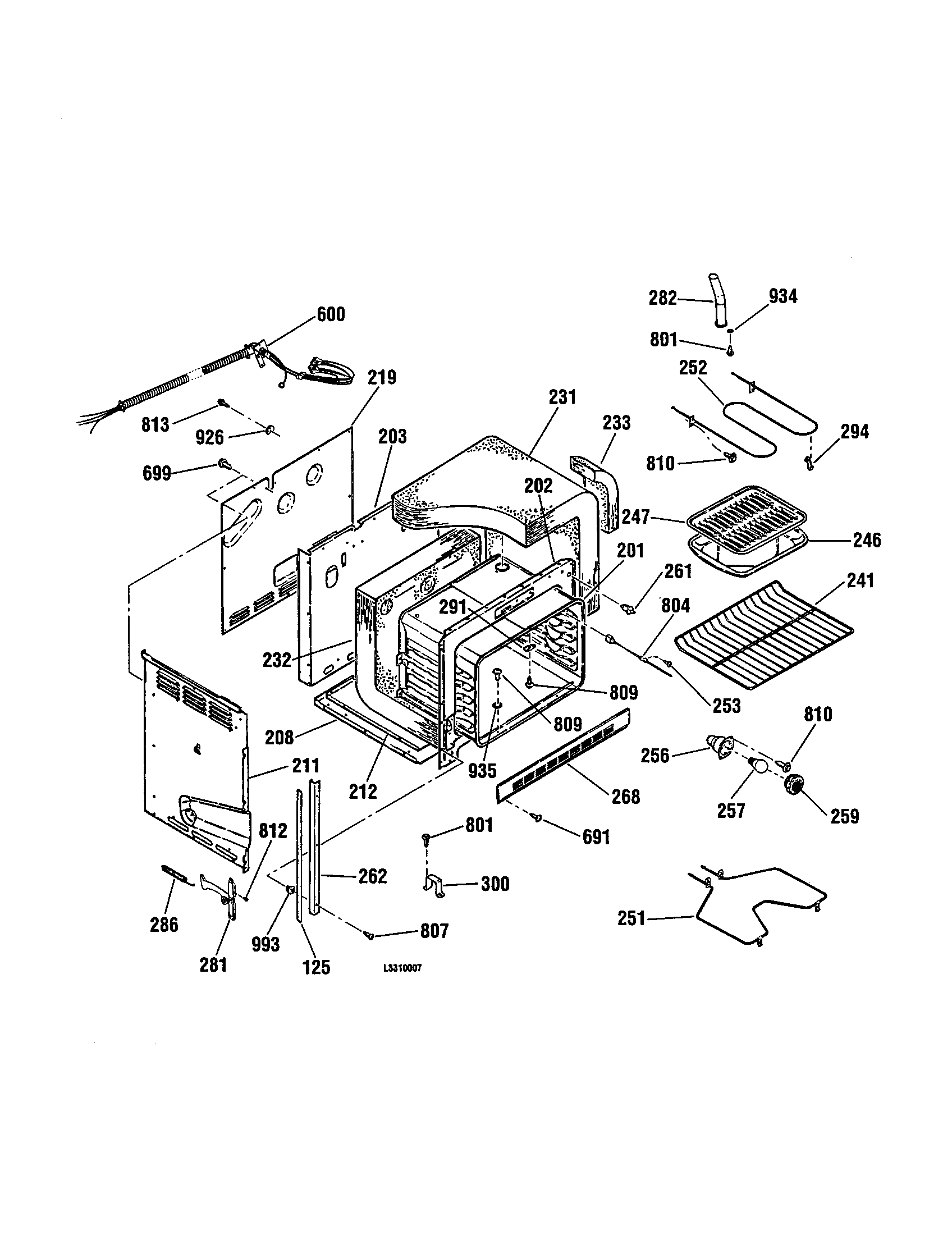 Kenmore 91145468094 body diagram