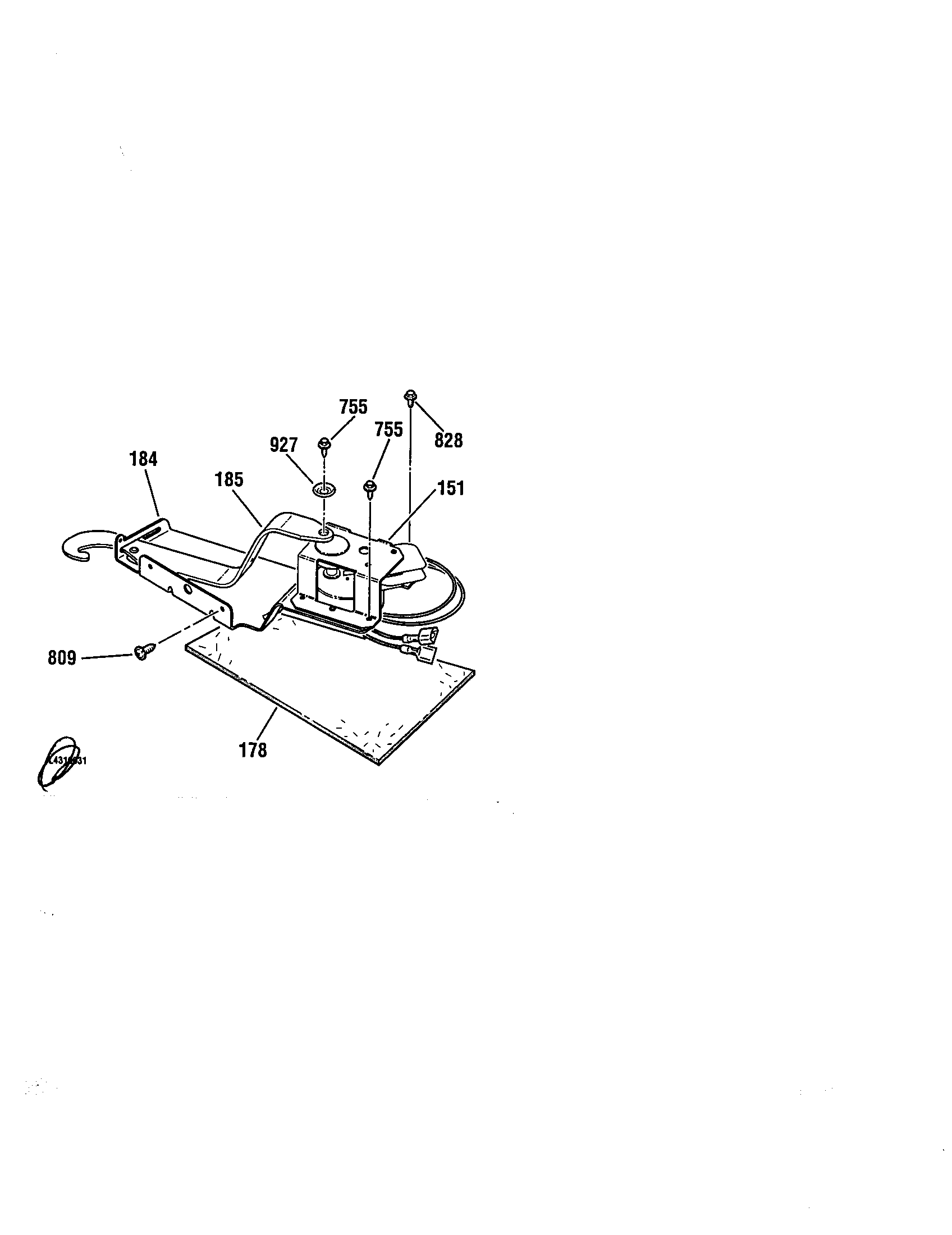 Kenmore 91145468094 door lock diagram