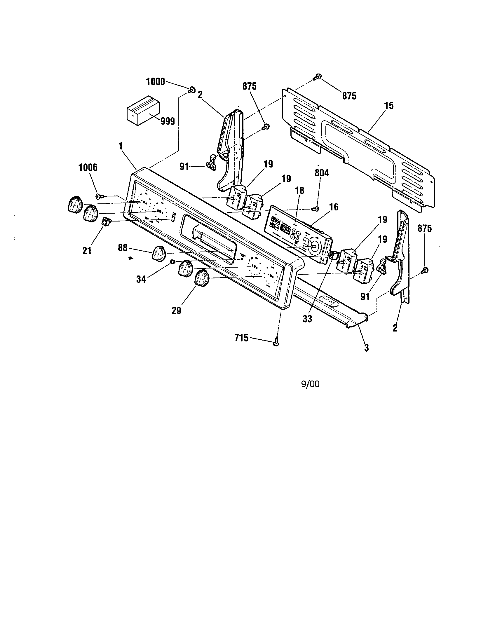 Kenmore 91193602000 backguard diagram