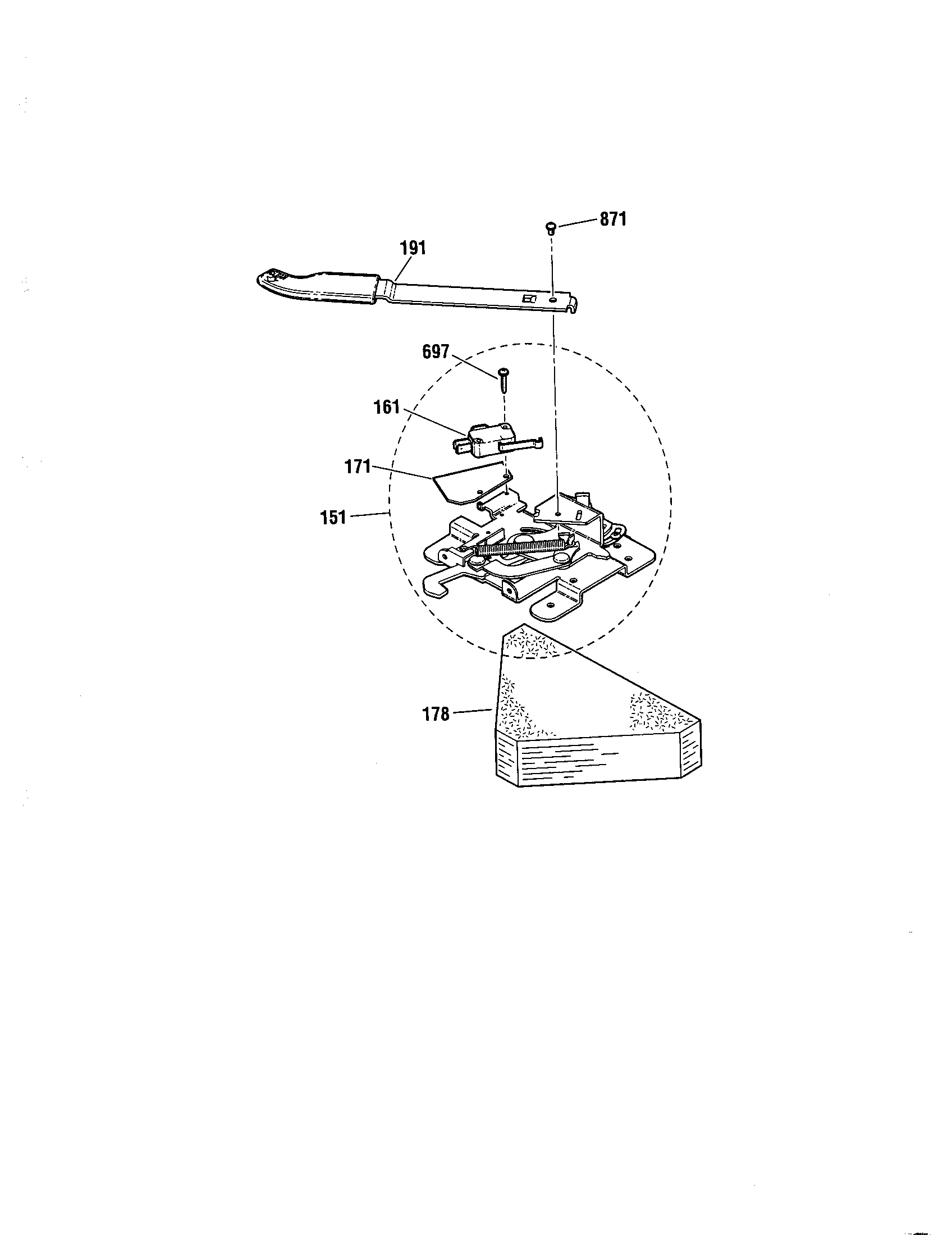 Kenmore 91193602000 door lock diagram