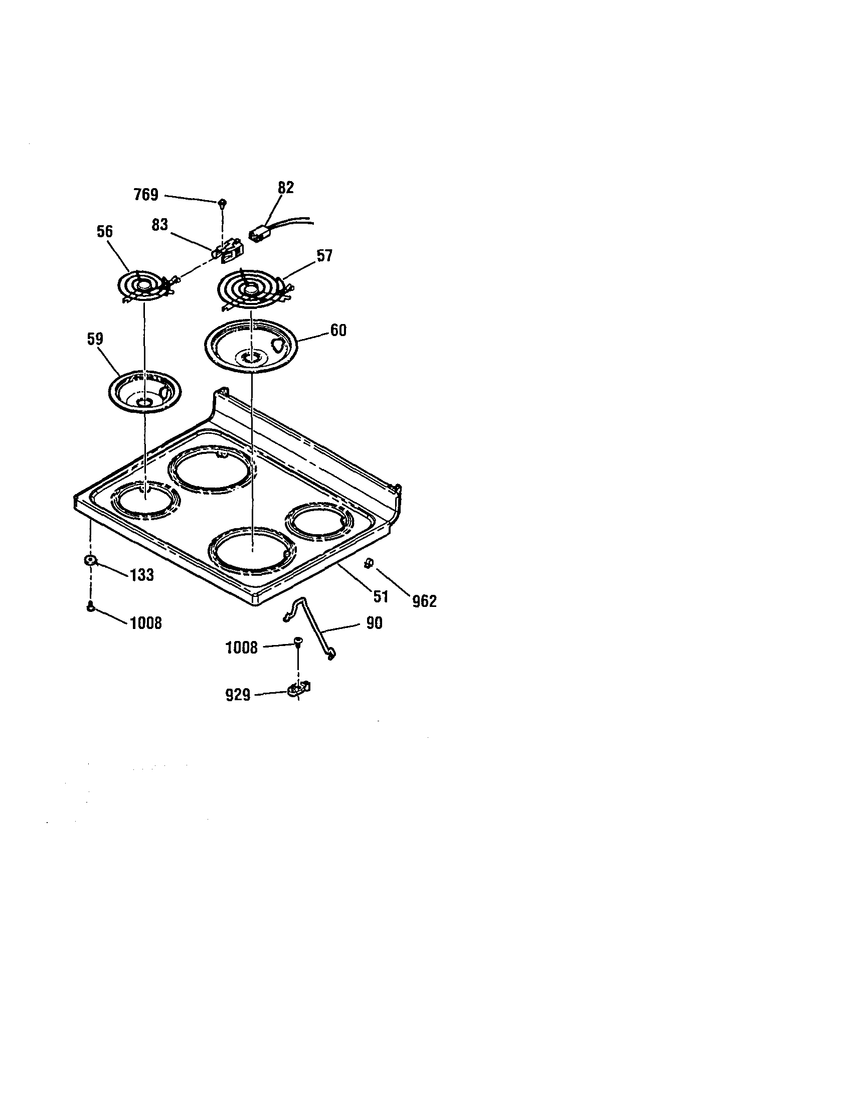Kenmore 91192488991 maintop diagram