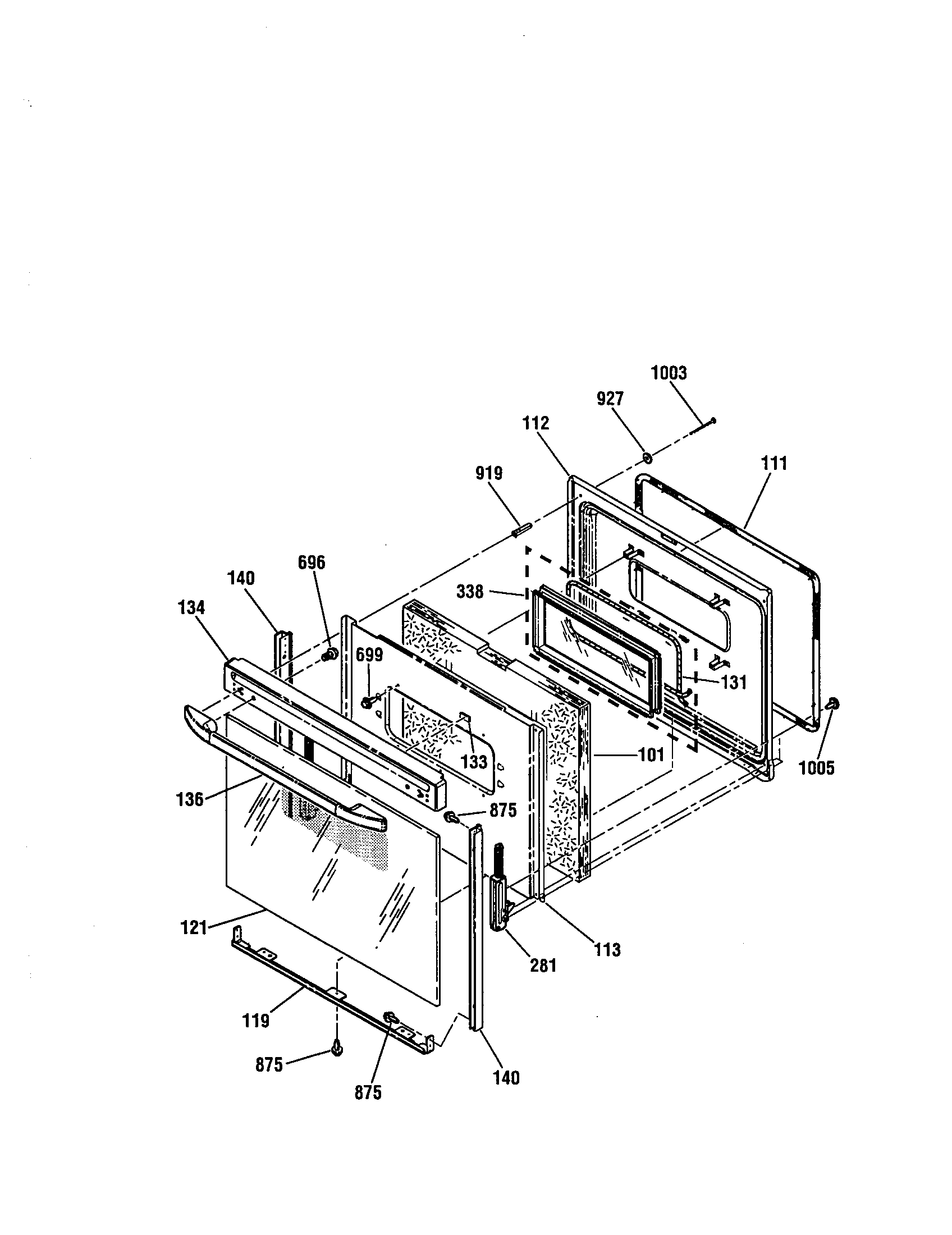 Kenmore 91192488991 door diagram