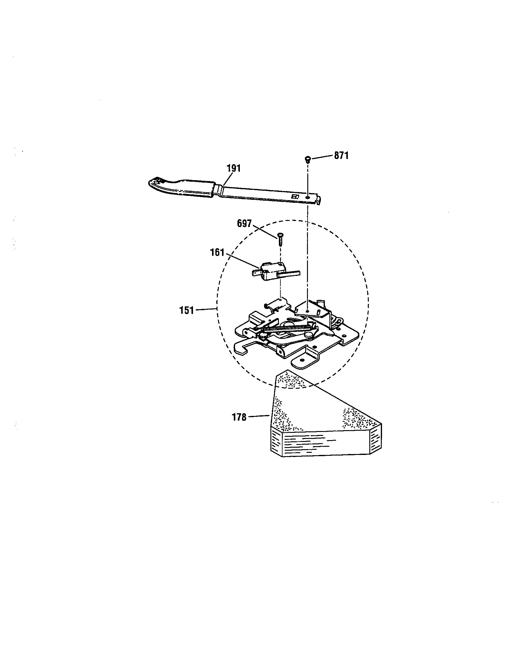 Kenmore 91192488991 door lock diagram