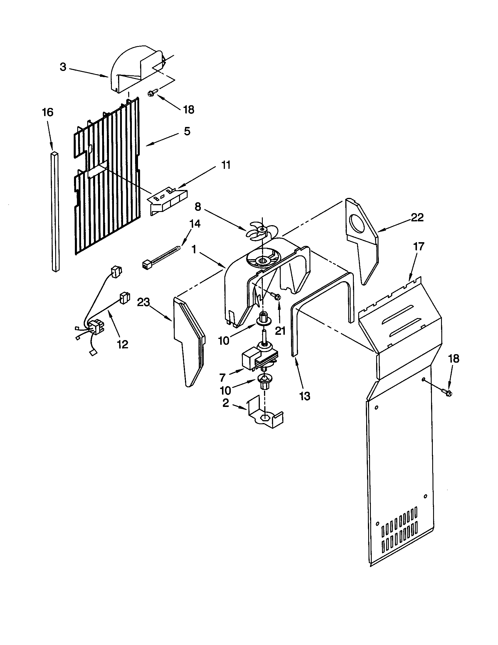 Whirlpool ED25CQXHT00 air flow diagram