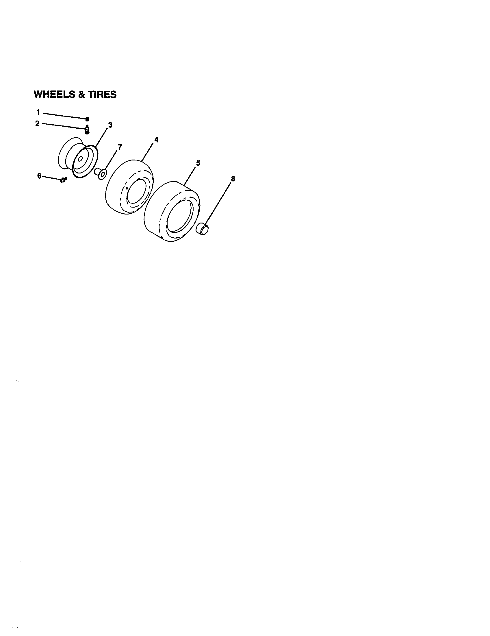 Craftsman 917258863 wheels and tires diagram