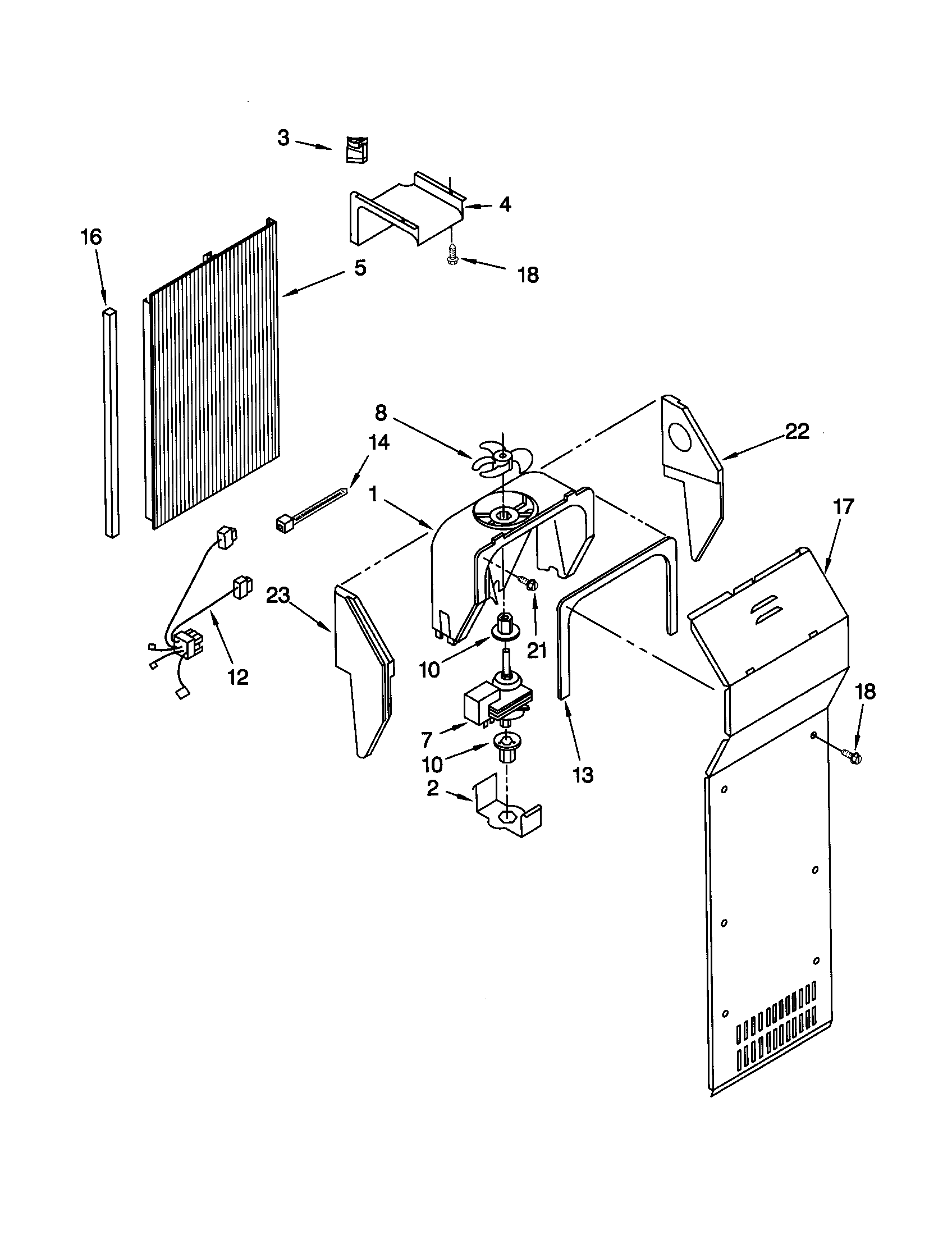 Kenmore Elite 10650593003 air flow diagram