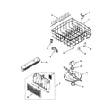 Whirlpool GU980SCGB3 lower dishrack diagram