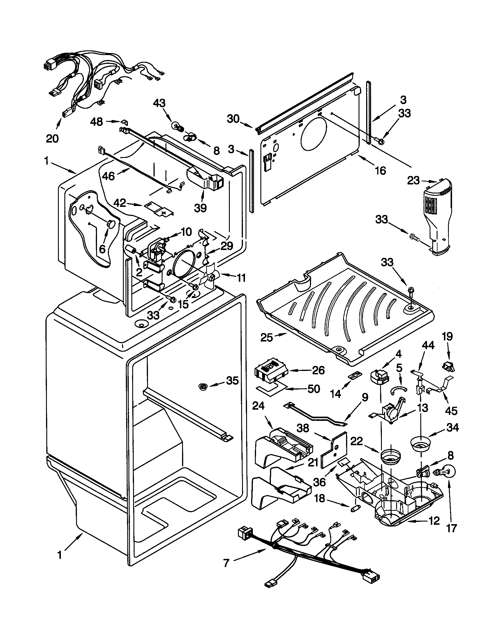 Kenmore 10660974991 liner diagram
