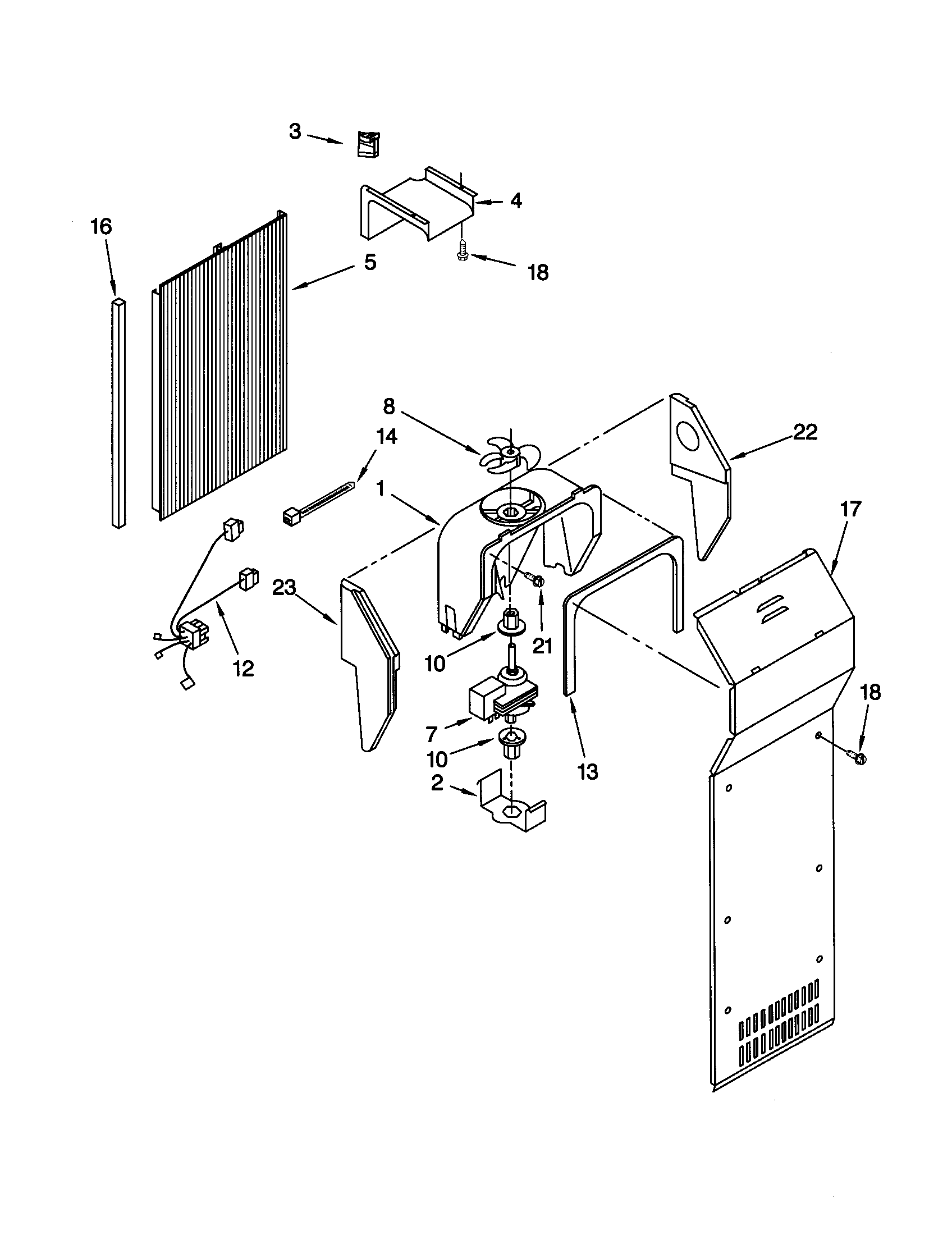 Kenmore Elite 10650792002 air flow diagram
