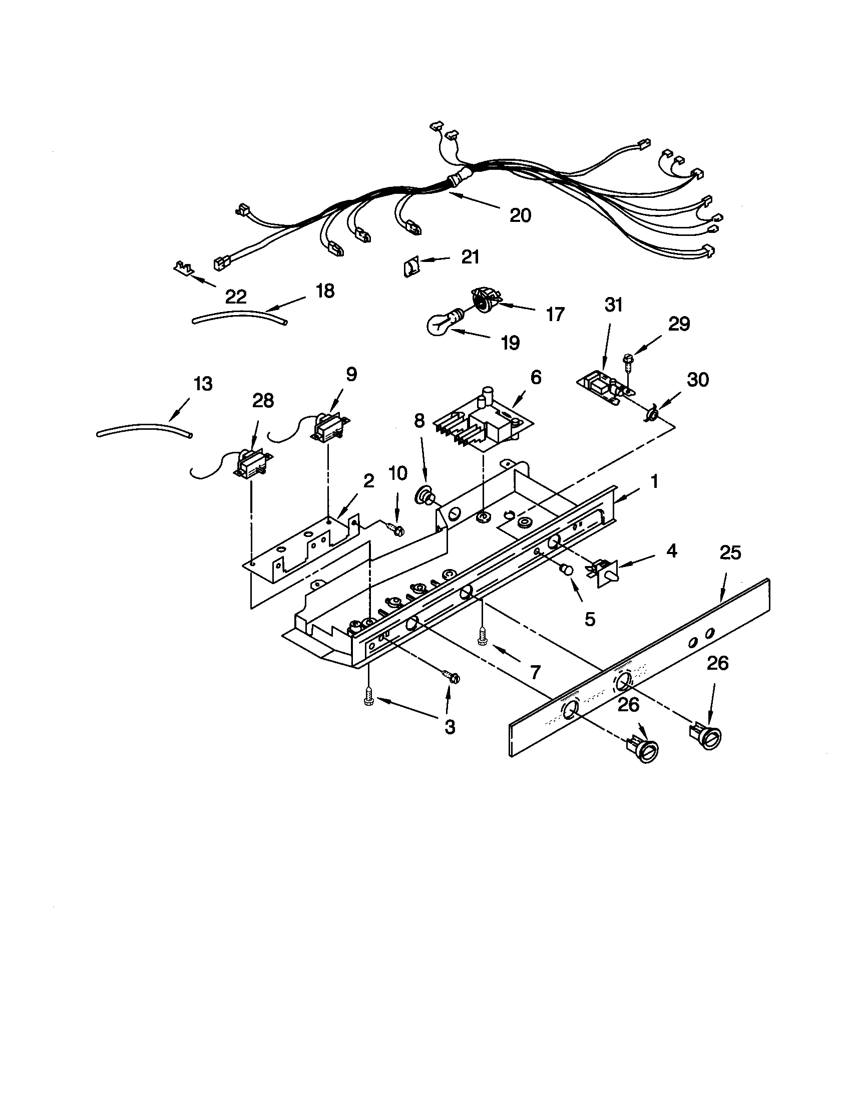 Kenmore Elite 10650792002 control diagram