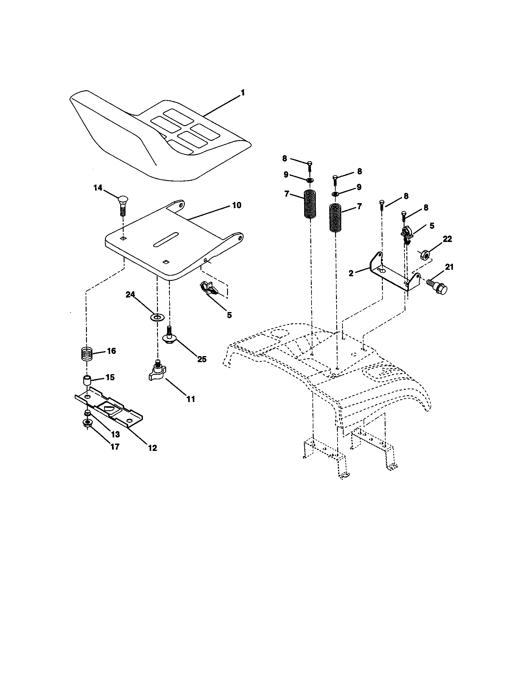 Craftsman 917259442 seat diagram