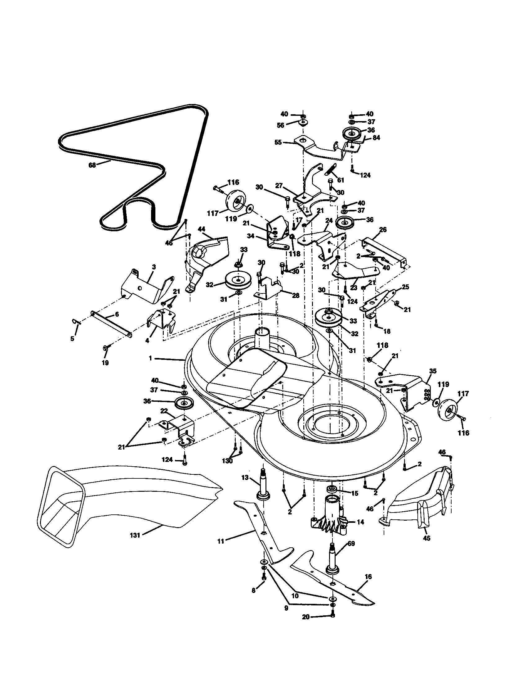 Craftsman 917259442 mower diagram