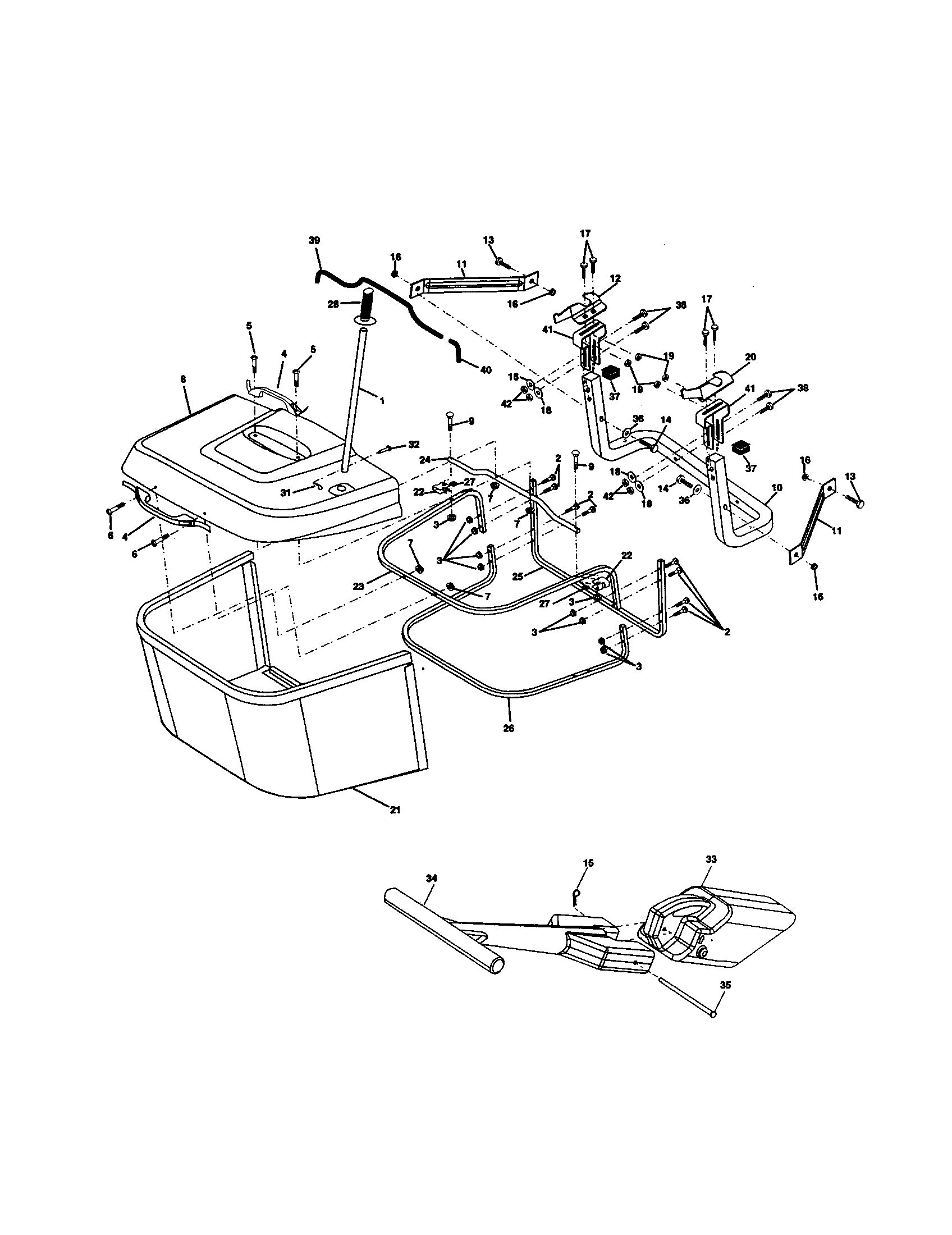 Craftsman 917259442 bagger diagram