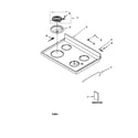 Whirlpool RF377PXGW1 cooktop diagram