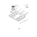 Whirlpool RF362BXGW1 cooktop diagram