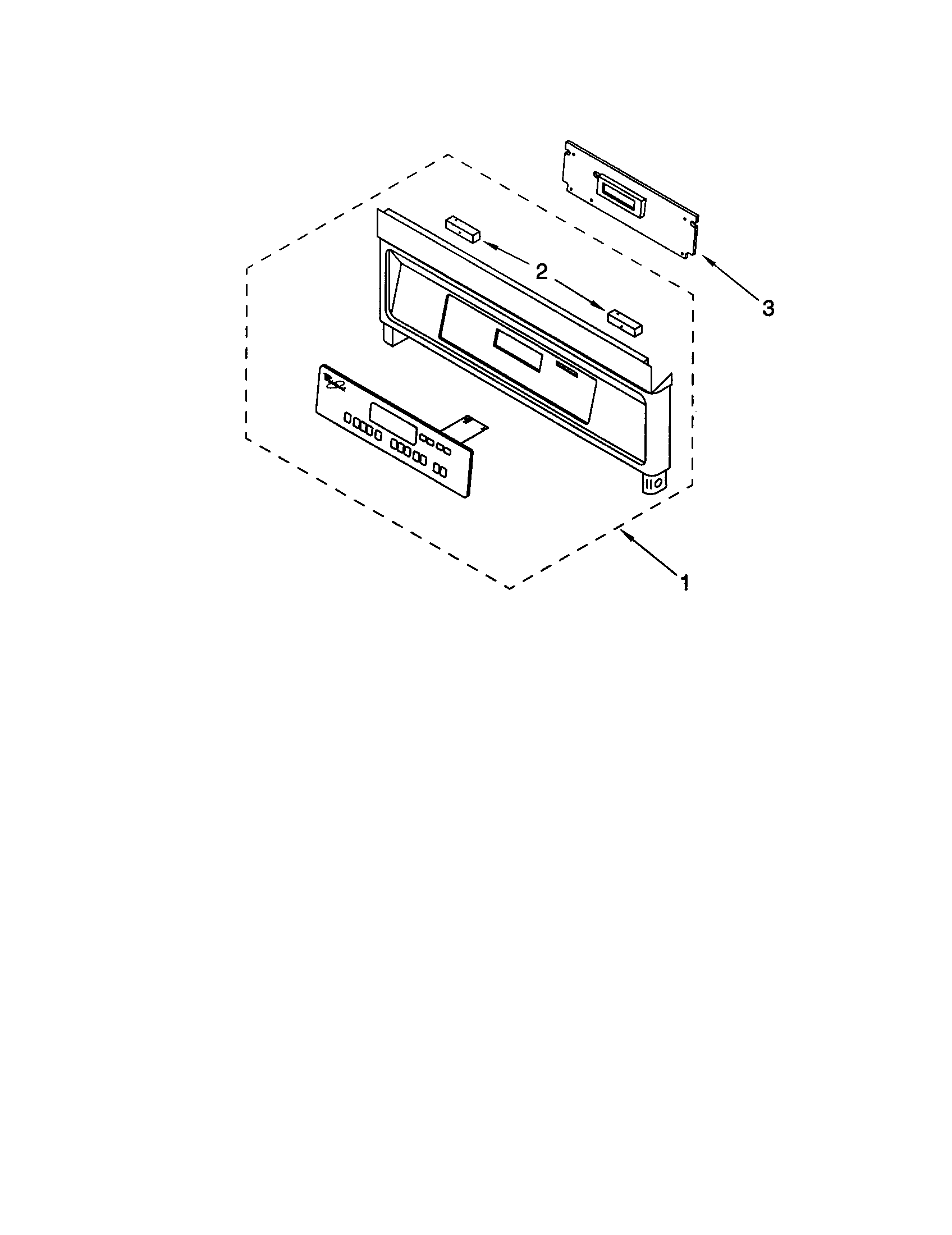 Whirlpool RS675PXGQ6 control panel diagram