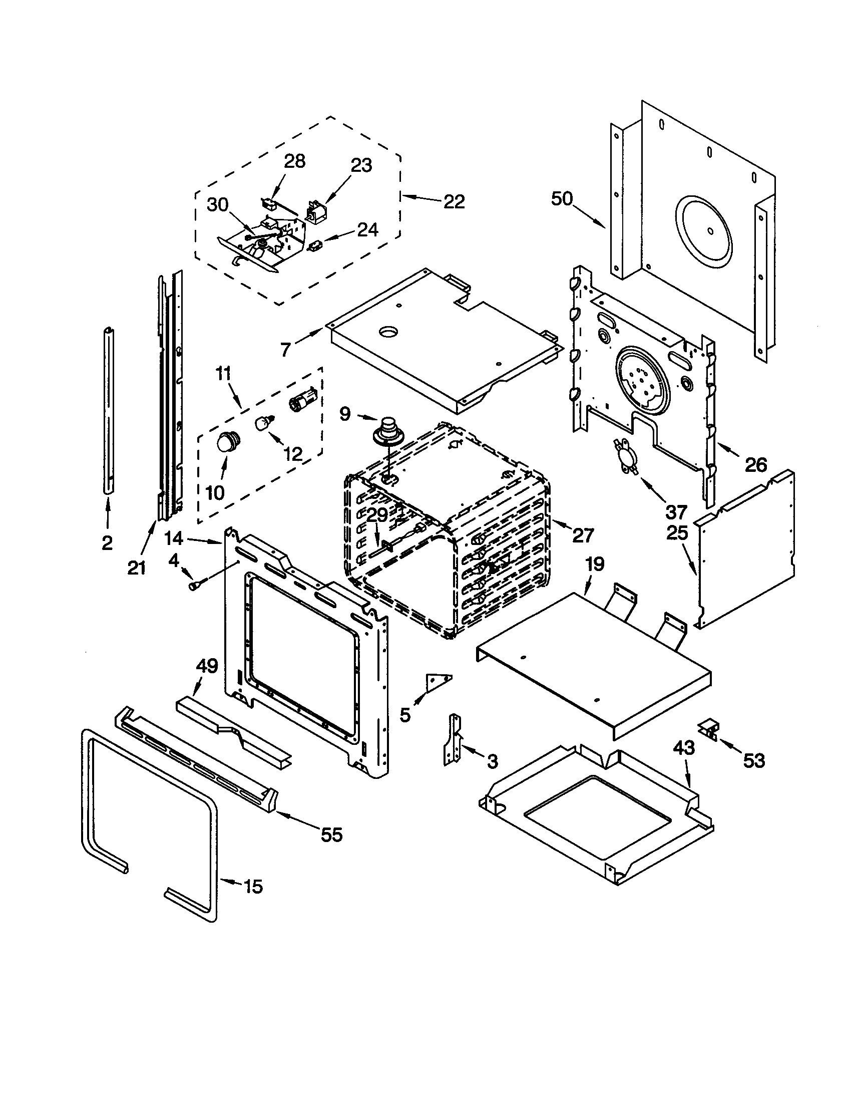 Whirlpool RS675PXGQ6 oven diagram