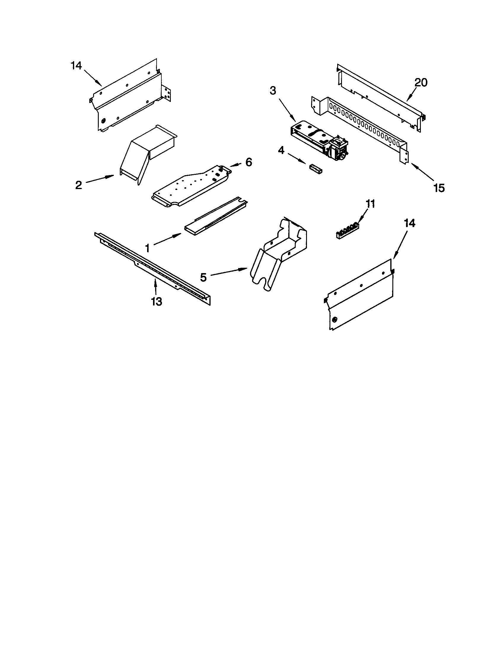 Whirlpool RS675PXGQ6 top venting diagram