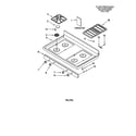 Whirlpool GS395LEHS7 cooktop diagram