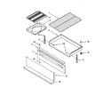 Whirlpool GS395LEHS7 drawer and broiler diagram