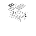 Whirlpool SF365PEGN5 drawer and broiler diagram