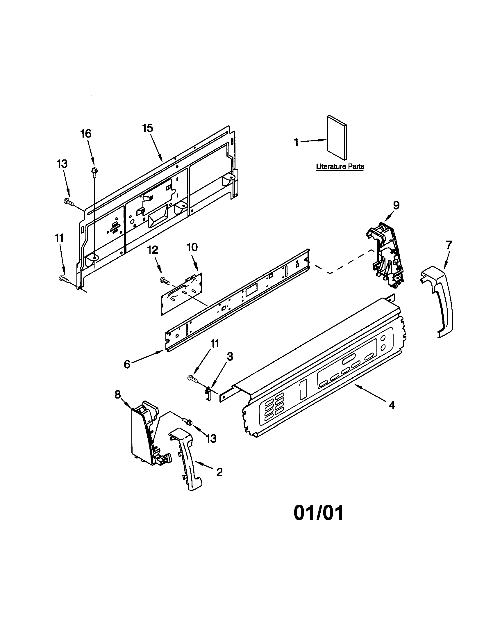 Kenmore 11062036100 control panel diagram