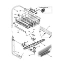 Kenmore 66515752000 upper dishrack and water feed diagram