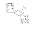 Kenmore 11062066100 dryer top diagram