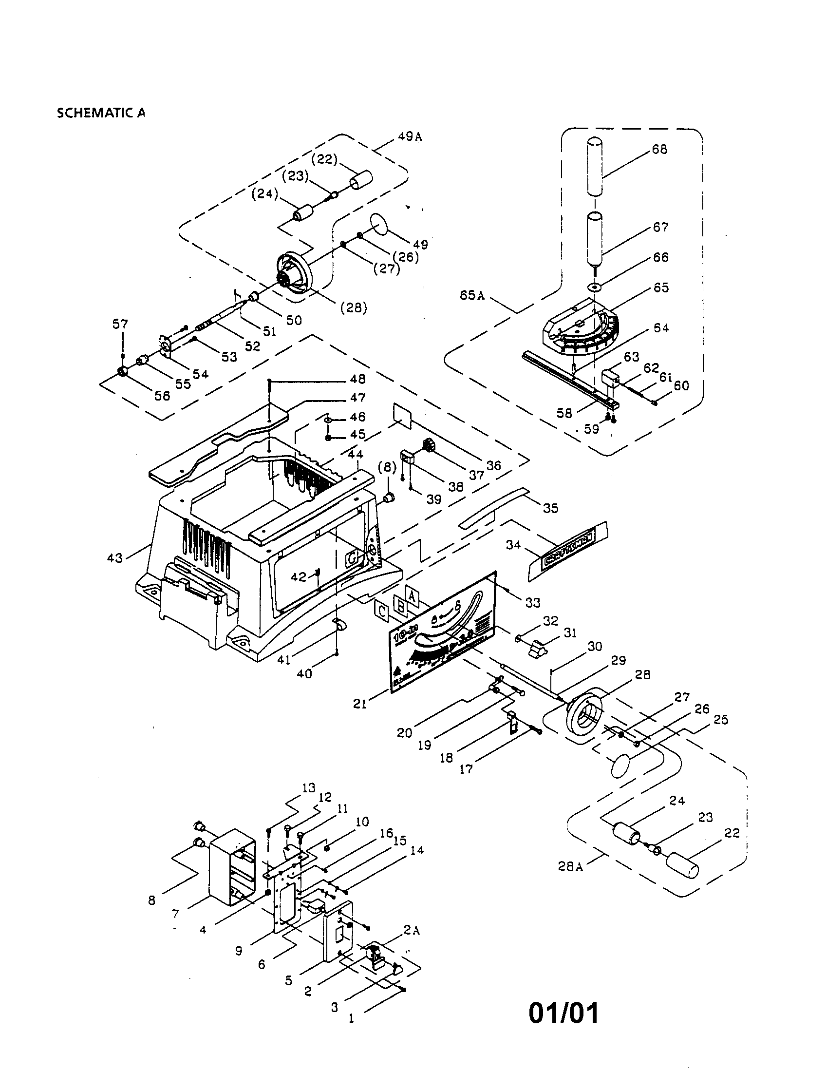 Craftsman 137272220 body diagram