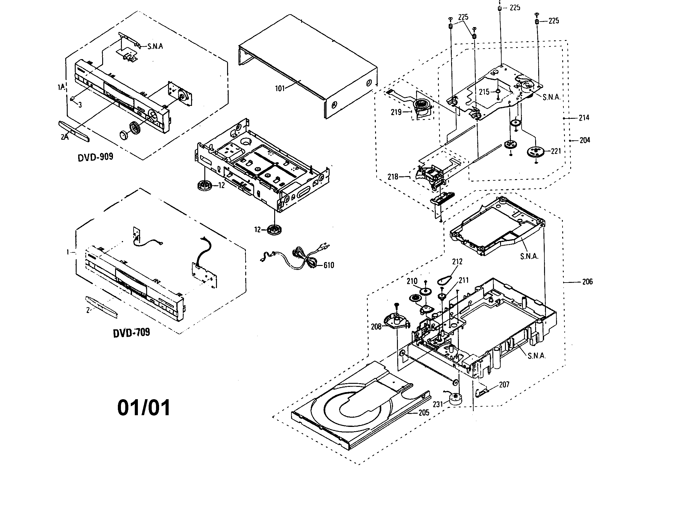 Samsung DVD-709 dvd diagram