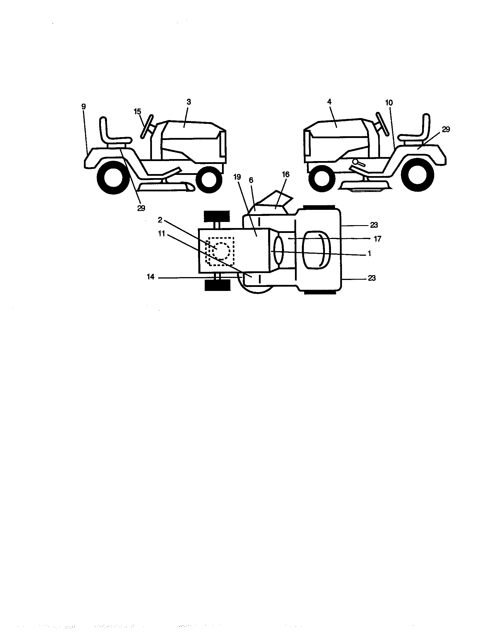 Poulan PRGT22H50A decals diagram
