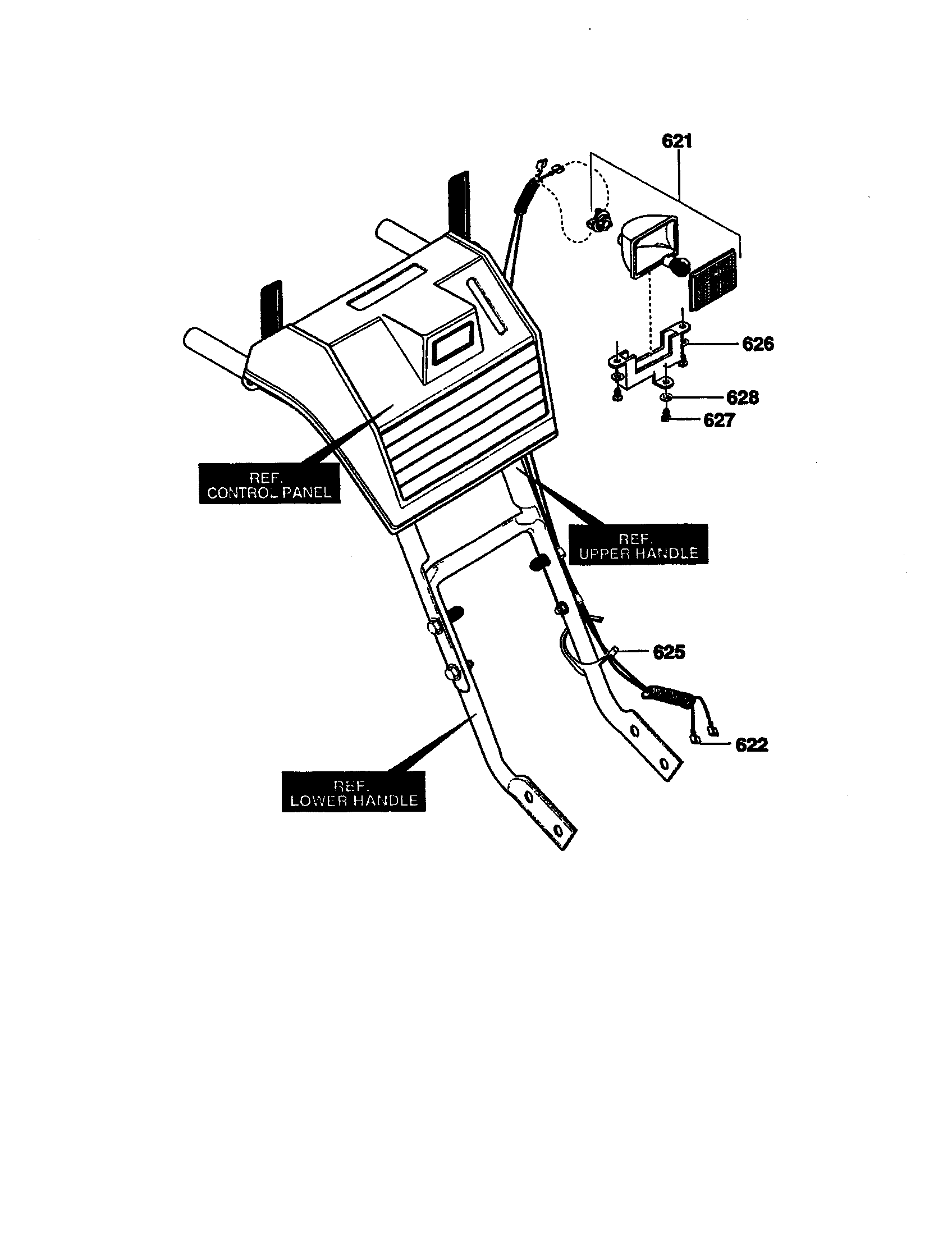 Craftsman 536881110 headlight diagram