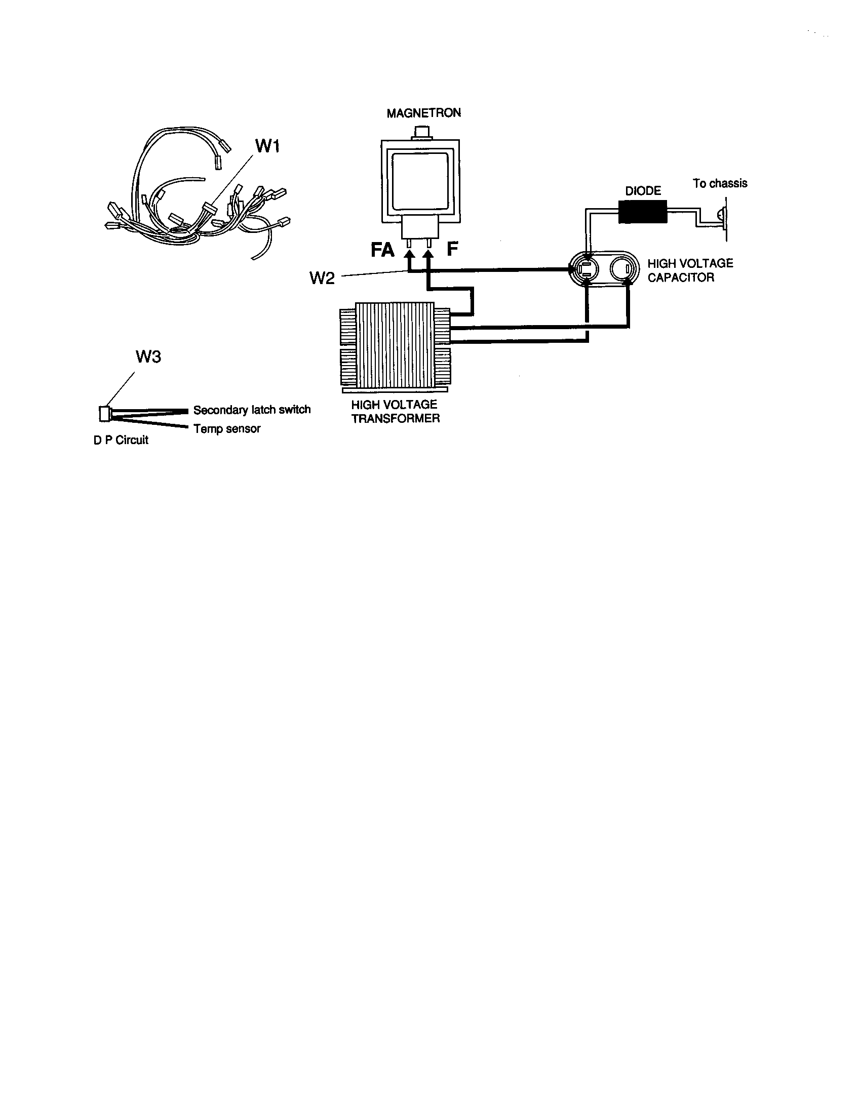 Panasonic NN-S669LAS wiring materials diagram