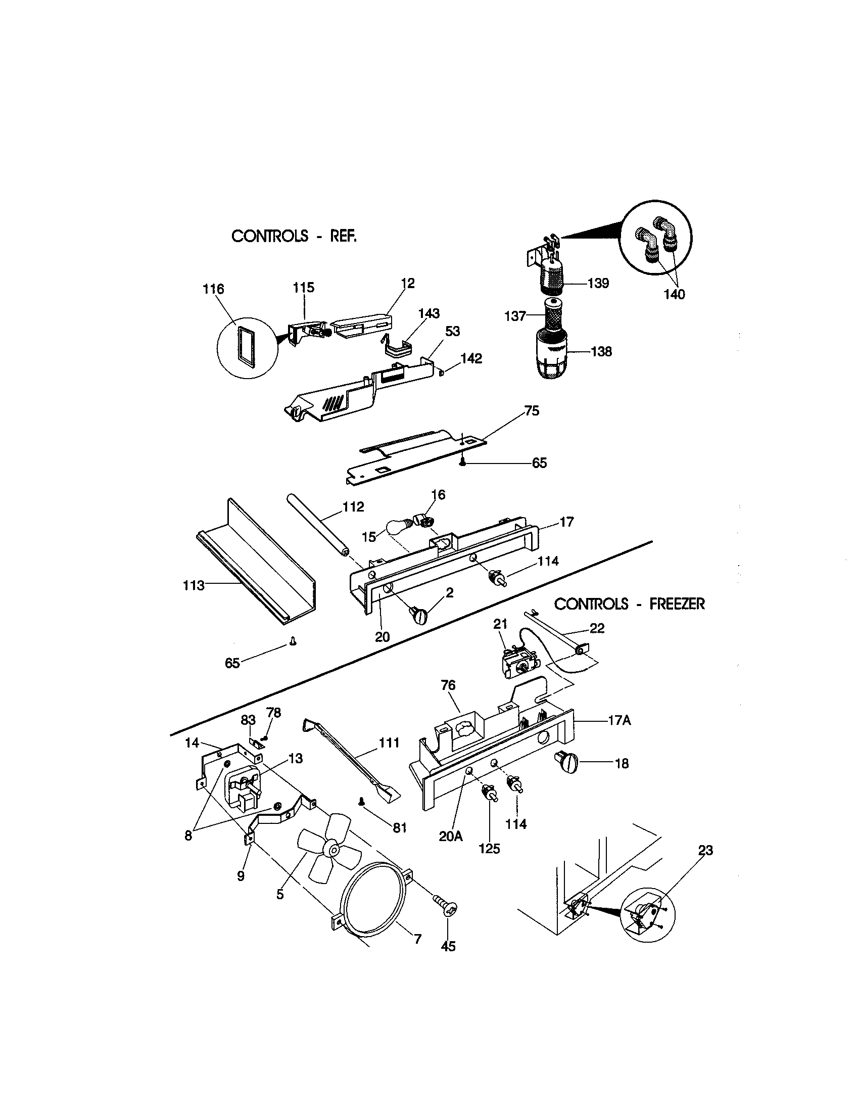 Kenmore 2535808589B controls diagram