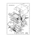 Sharp R-520DW oven and cabinet diagram