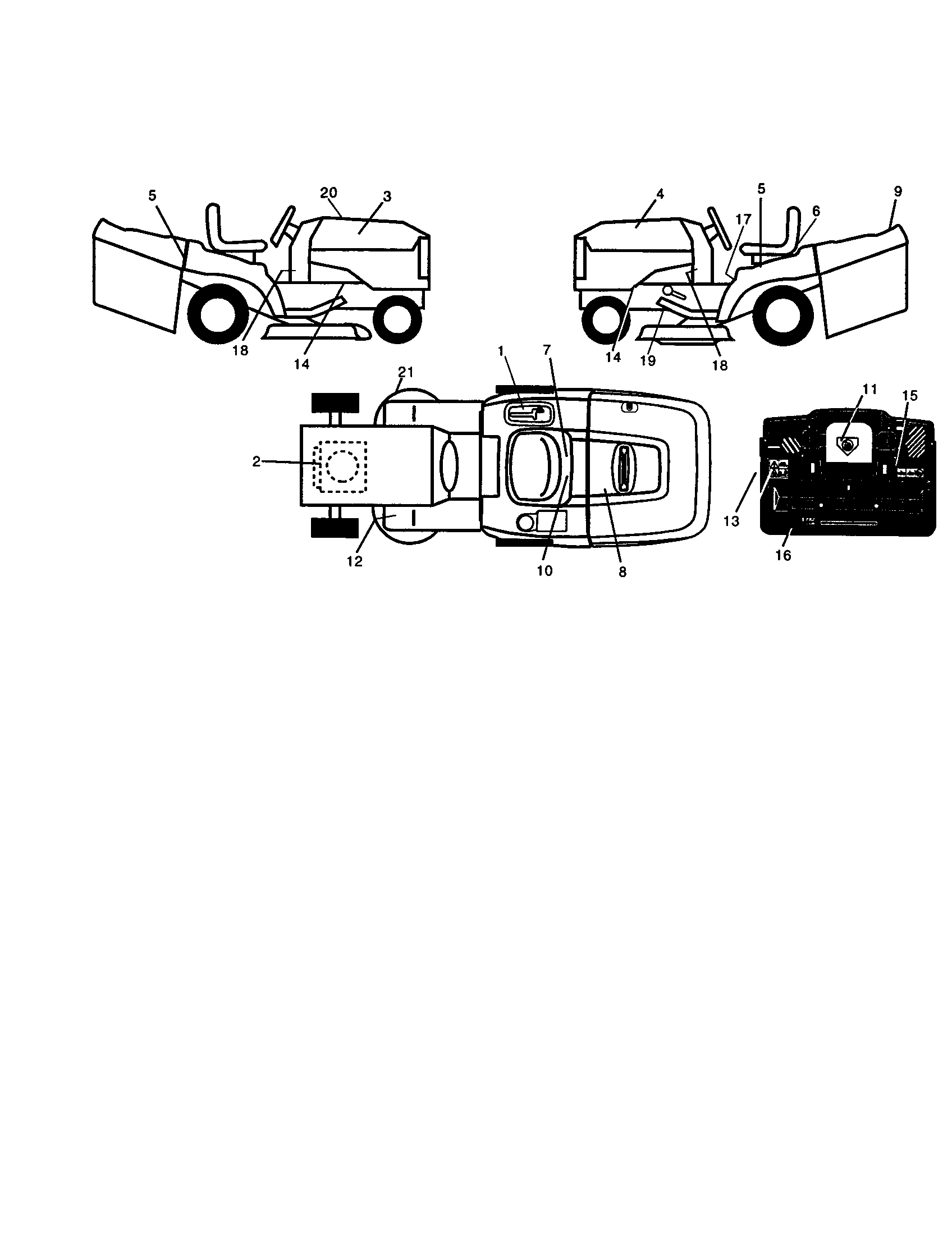 Craftsman 917258440 decals diagram