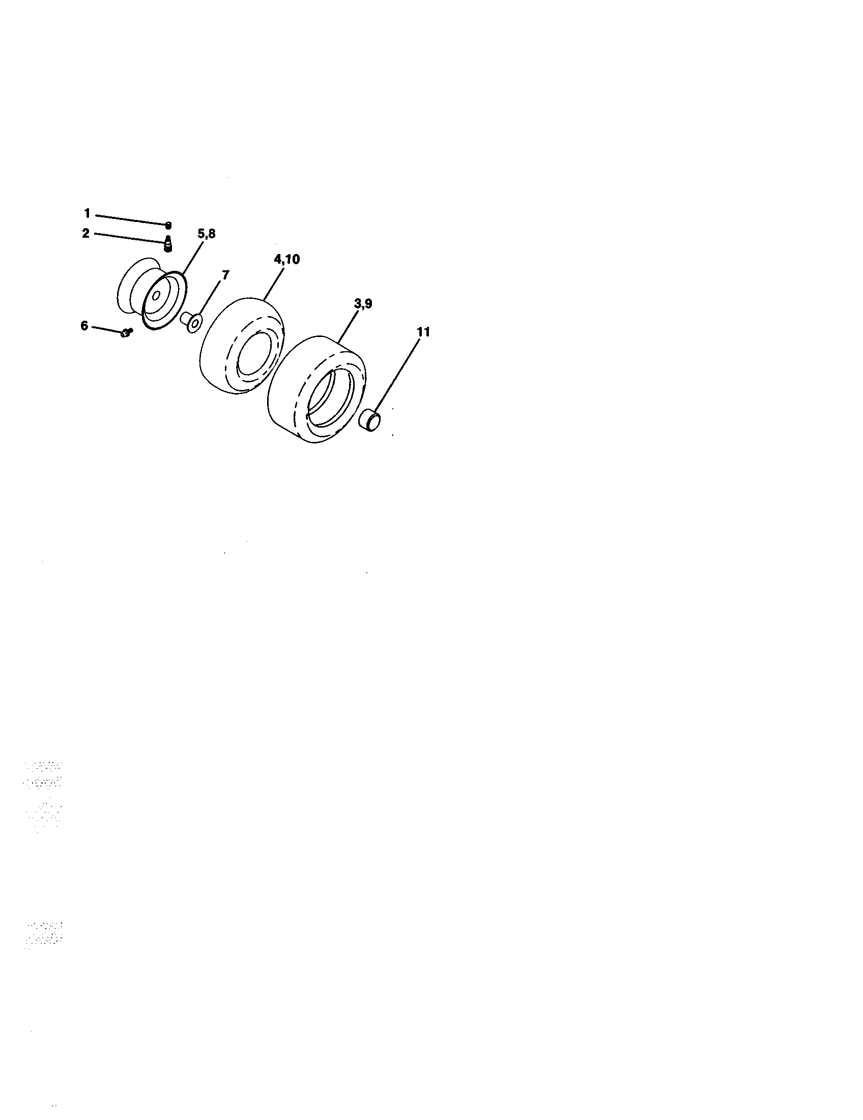 Craftsman 917258440 wheels and tires diagram