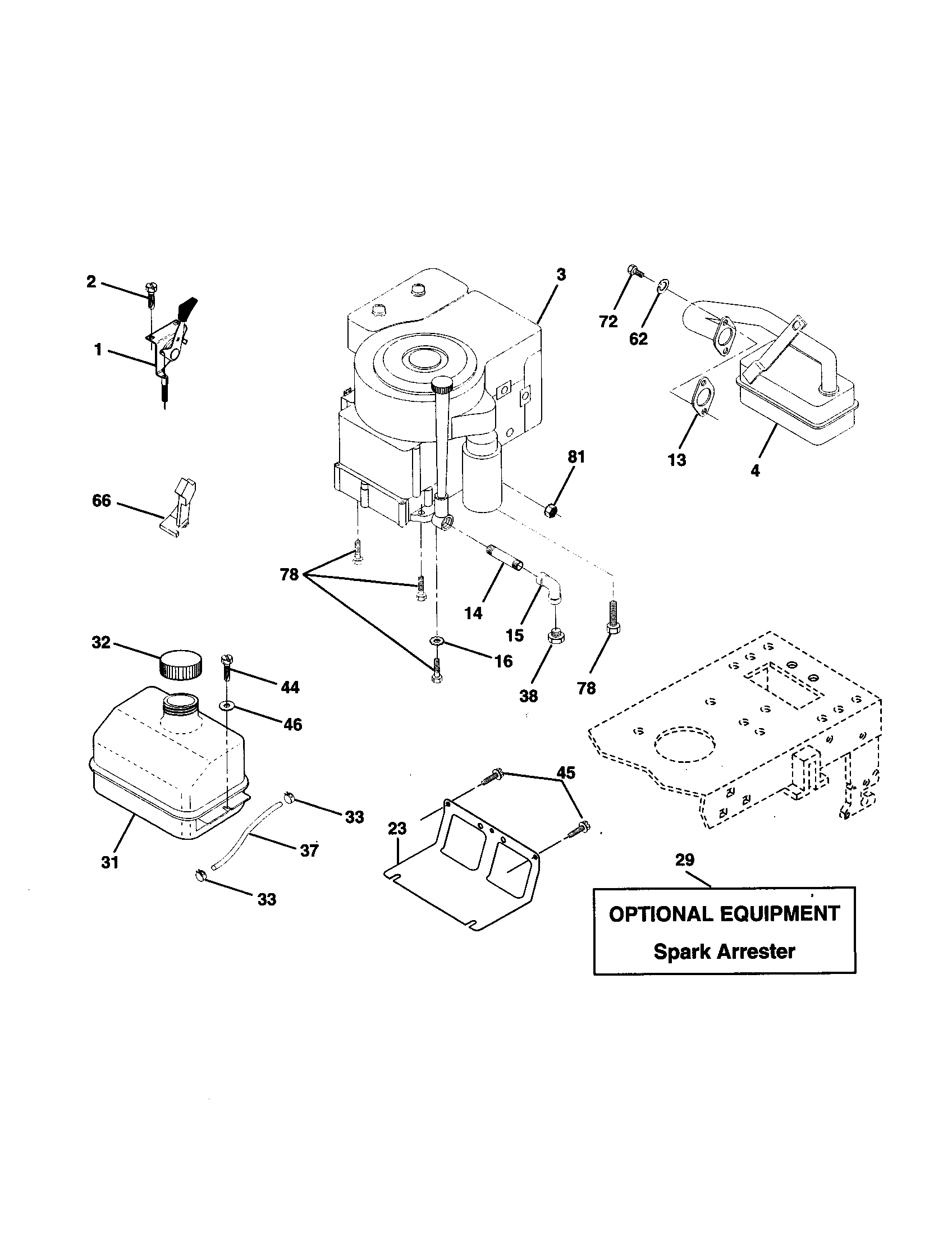 Craftsman 917258440 engine diagram