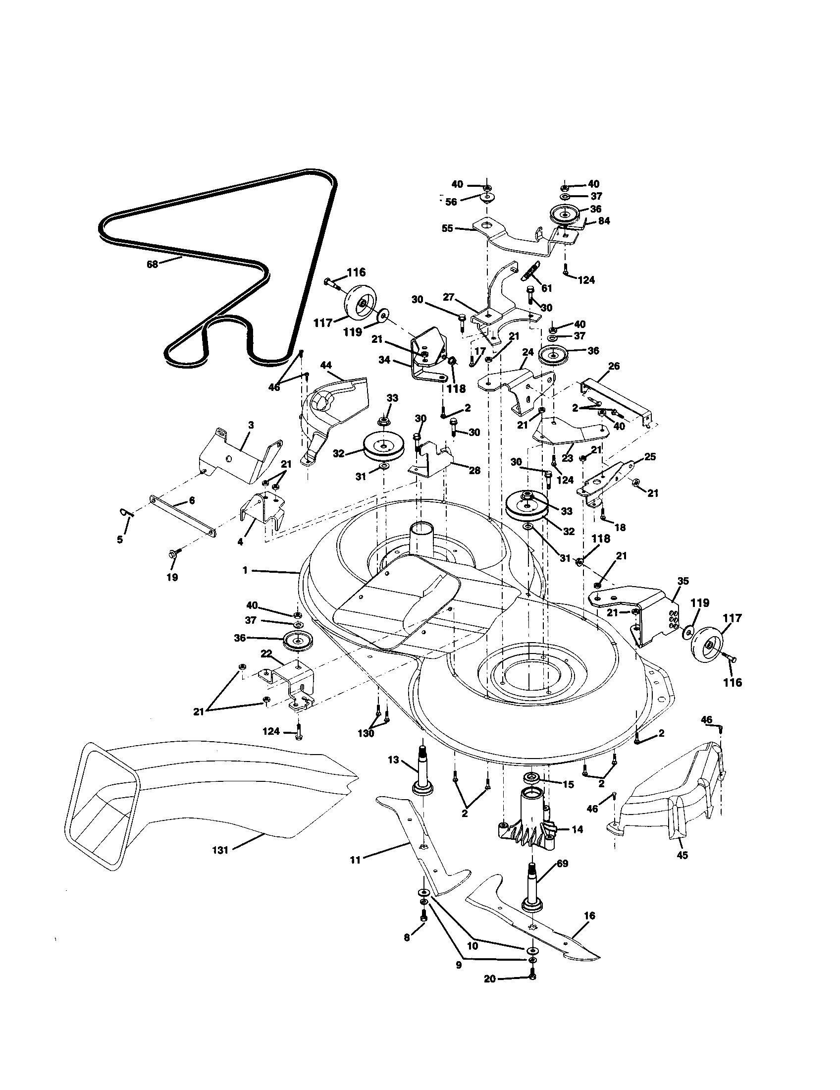 Craftsman 917259462 mower diagram