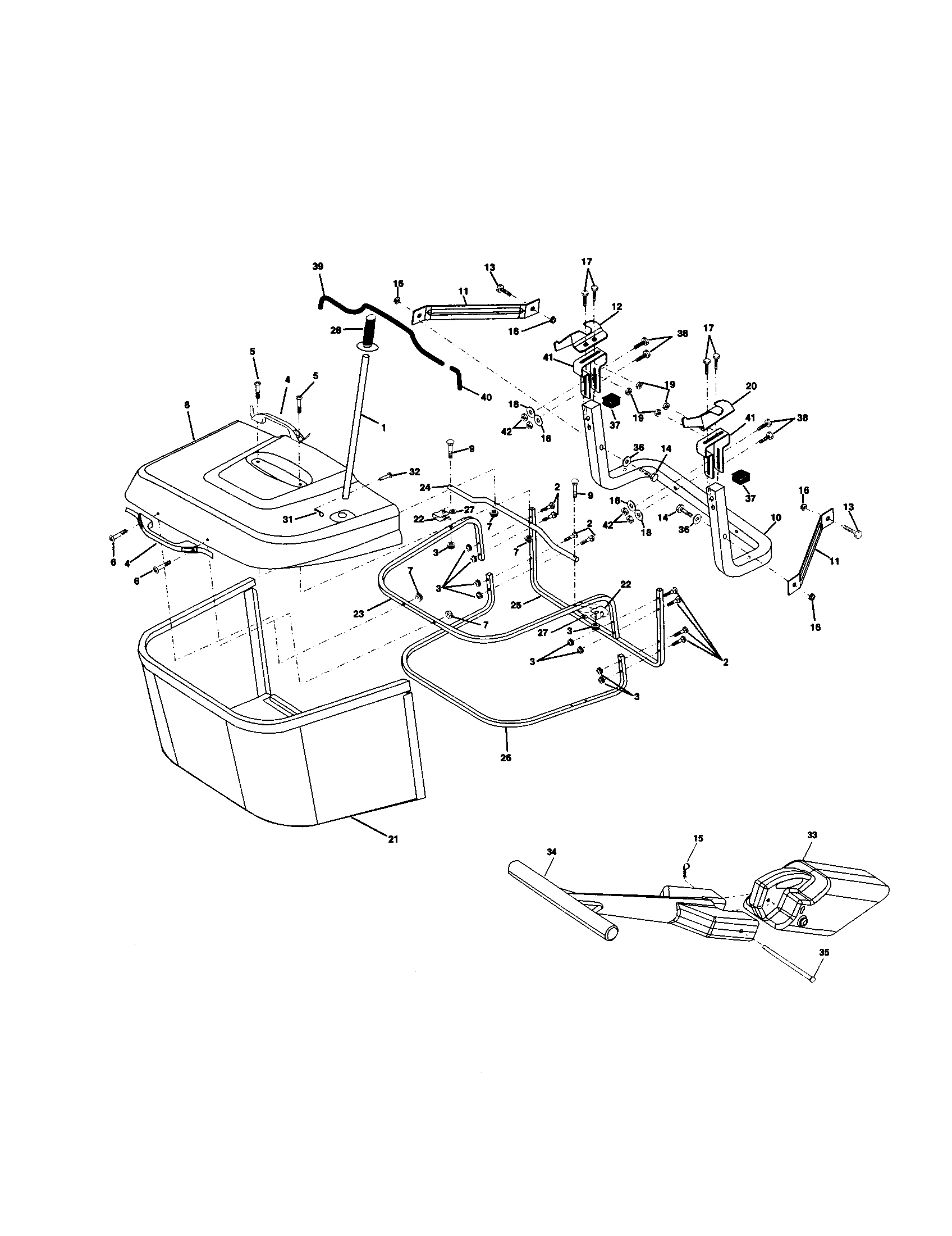 Craftsman 917259462 bagger diagram