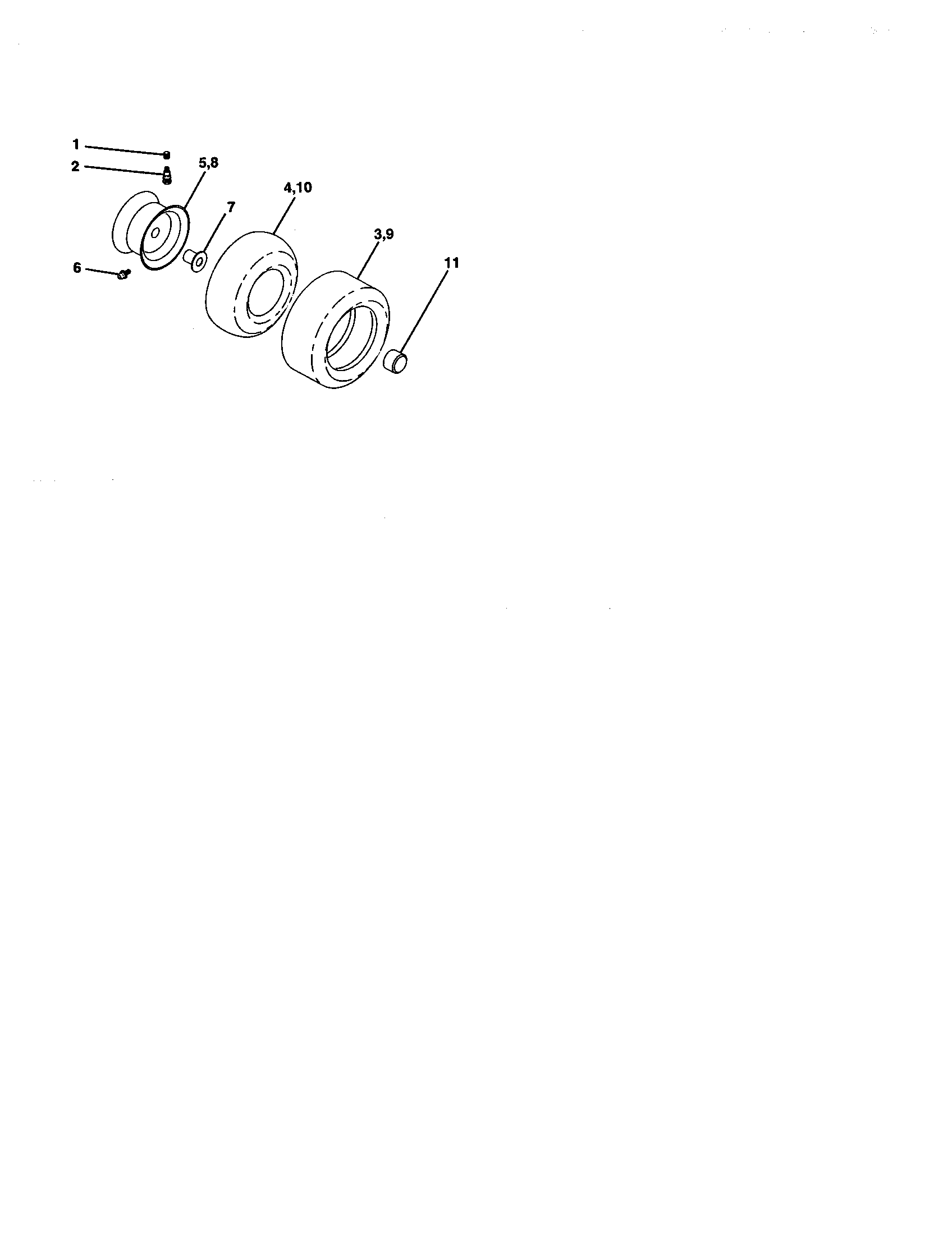Craftsman 917259462 wheels and tires diagram
