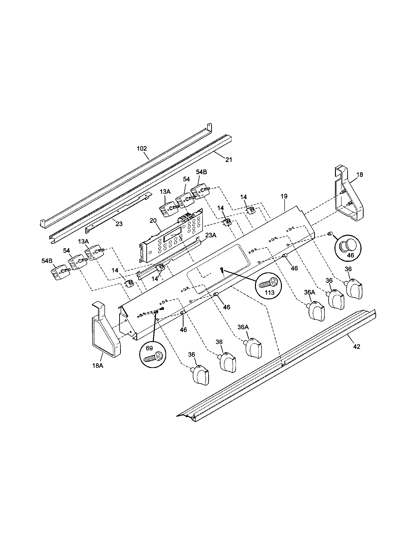 Kenmore Elite 79046803993 back diagram