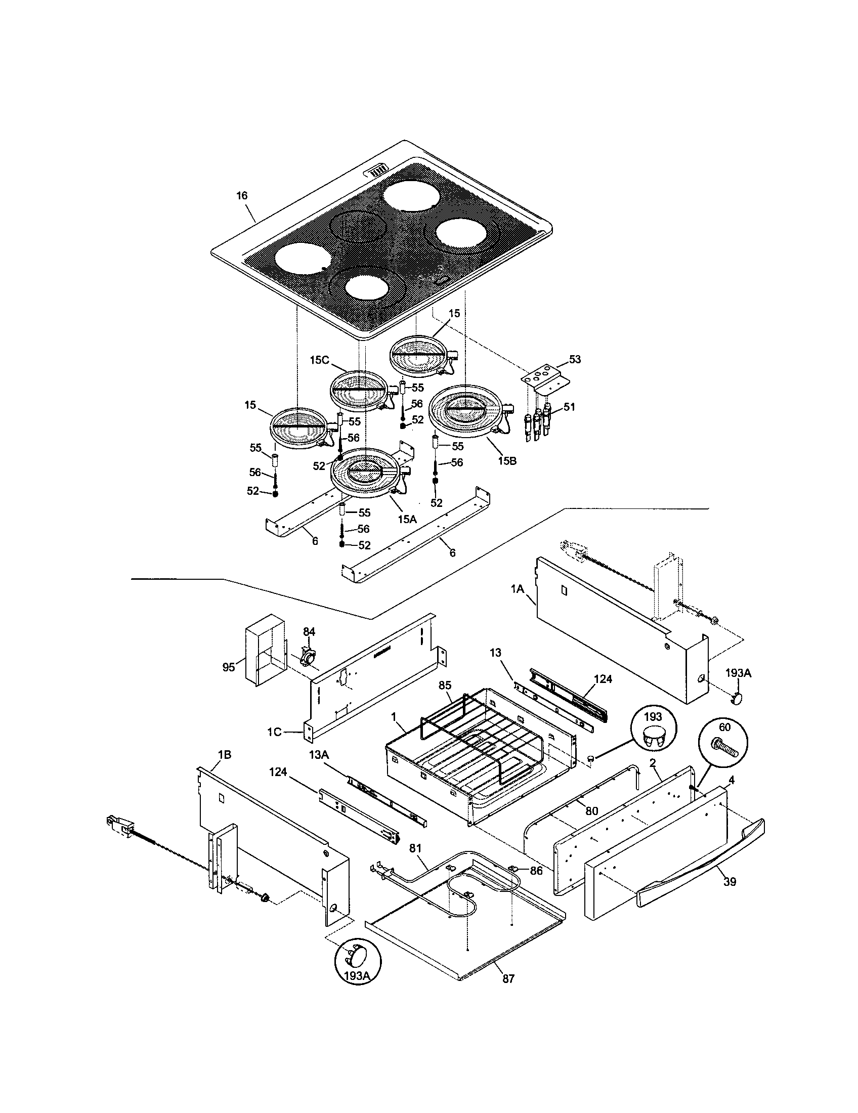 Kenmore Elite 79046803993 top/drawer diagram