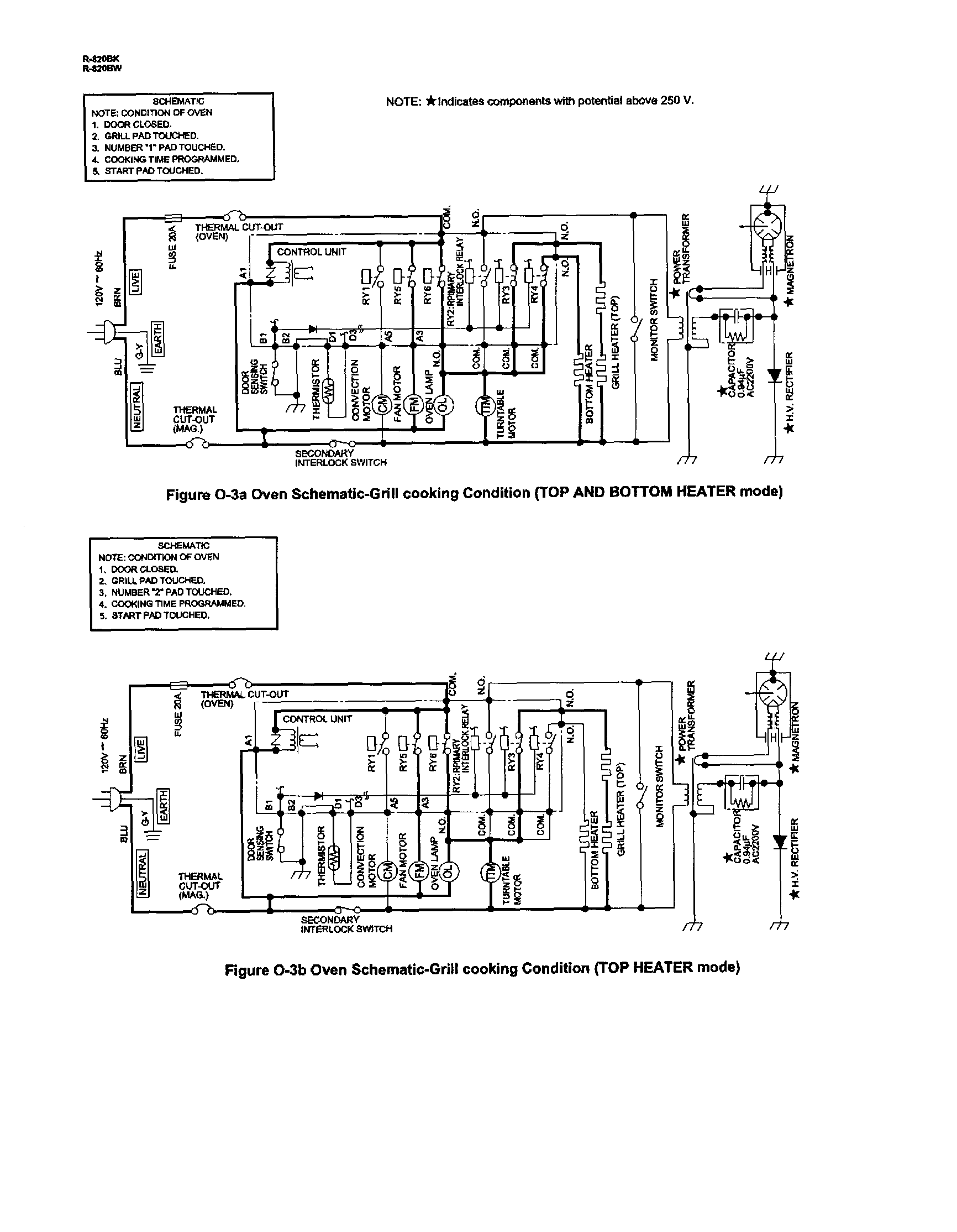 Sharp R-820BK schematic diagram
