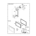 Sharp R-430CS control panel/door/miscellaneous diagram
