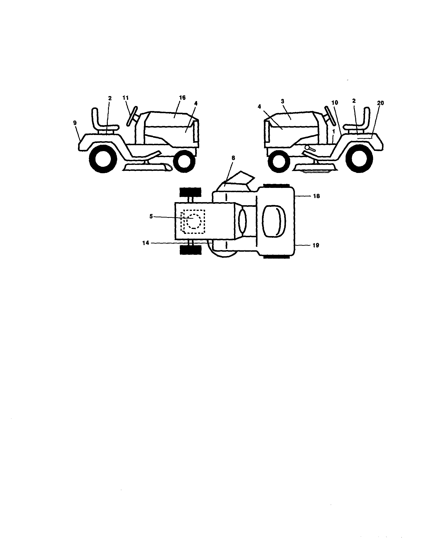 Poulan PRK17G42STA decals diagram